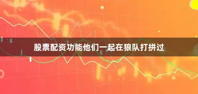 股票配资功能他们一起在狼队打拼过