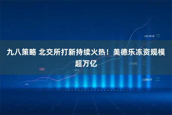 九八策略 北交所打新持续火热！美德乐冻资规模超万亿