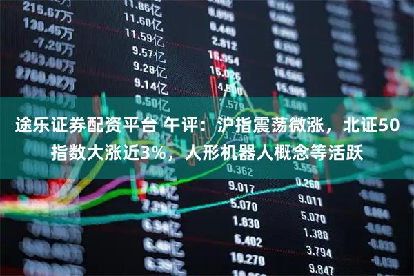 途乐证券配资平台 午评：沪指震荡微涨，北证50指数大涨近3%，人形机器人概念等活跃